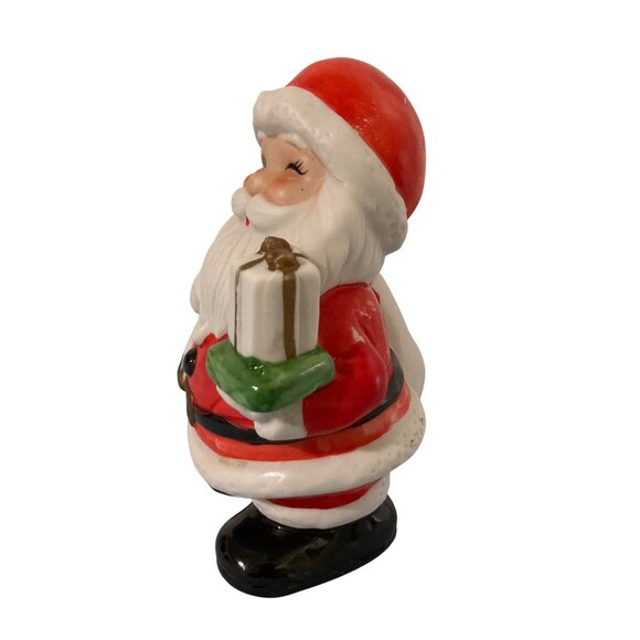 Vintage Christmas Ceramic Santa Claus Coin Bank By Homco - Picture 3 of 6